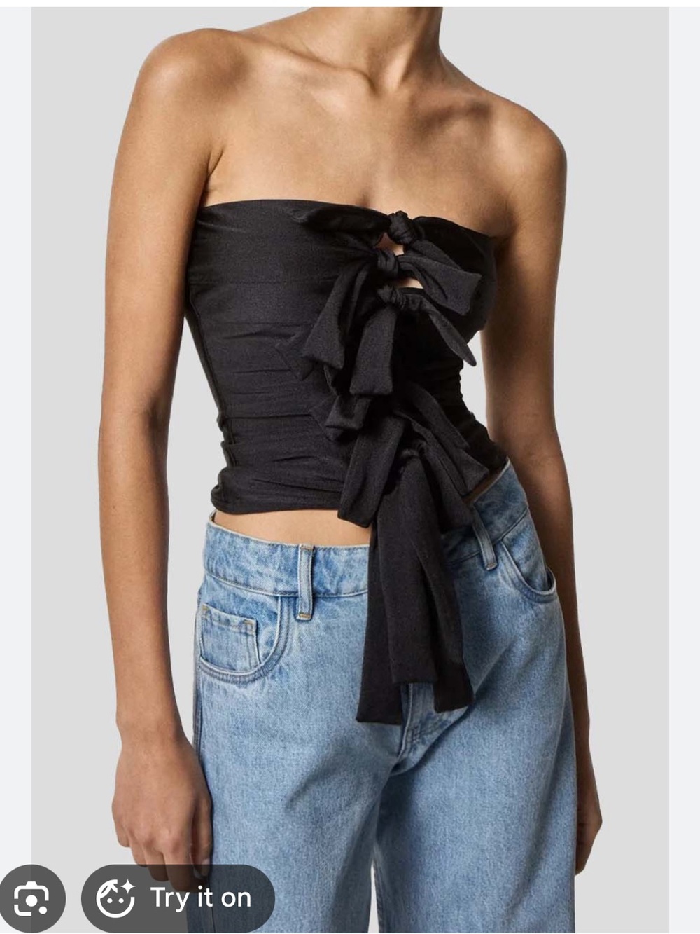 NEW Coperni Knotted Strapless Top, Small